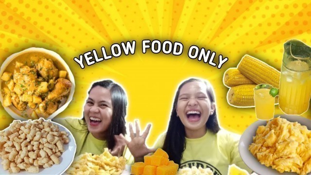 'EATING YELLOW FOOD FOR 24 HOURS! | Bars & Babs'