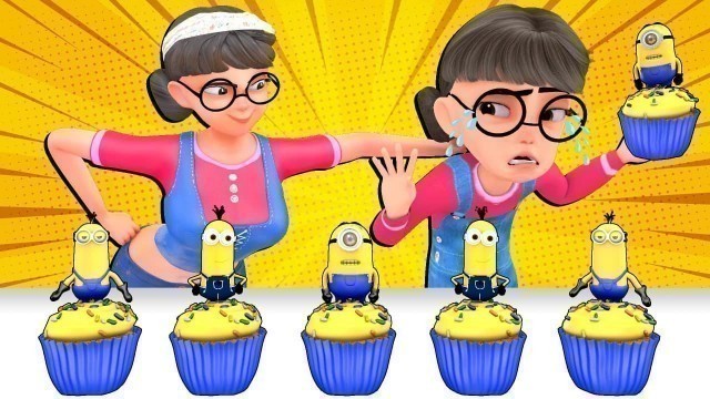 'MUKBANG YELLOW FOOD II DESSERTS (Minion Cake) II Sister Acts Like Mom - Scary Teacher 3D Mukbang'