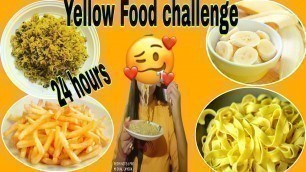 'I only ate YELLOW FOOD for 24 hours || types of 