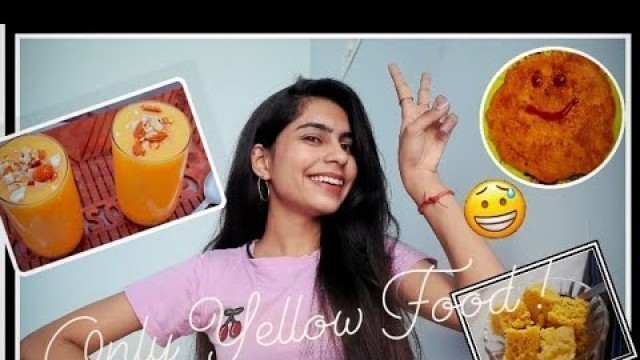'I Ate Only Yellow Coloured Food For 24 Hours ! | Yellow Food Challenge | The Glorious Mess 
