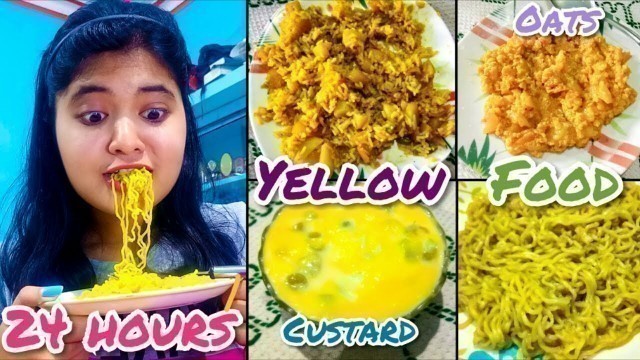 'I only ate YELLOW food for 24 HOURS challenge in Lockdown | Sonia Sau'