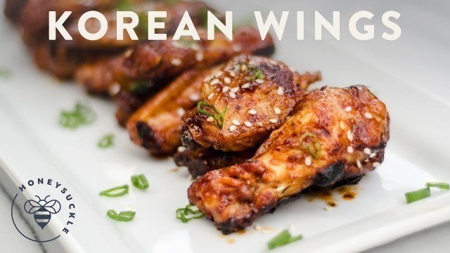'Korean Chicken Wings Recipe - Honeysuckle'