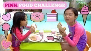 'Eating Only Pink Food for 24 Hours Challenge'