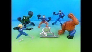 '2007 FANTASTIC 4 RISE OF THE SILVER SURFER SET OF 6 BURGER KING KID\'S MOVIE TOY\'S VIDEO REVIEW'