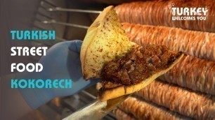 'How Turkish Street Food Kokorech is Made | Kokoreç | Lamb Intestine Sandwich'