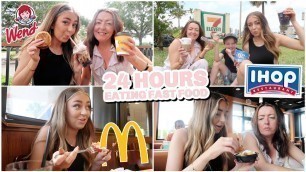 '24 HOURS Eating ONLY American Fast Food!'