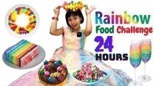 'I only ate RAINBOW Food for 24 hours | #LearnWithPari'