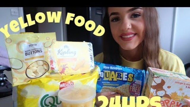 'ONLY EATING YELLOW FOOD FOR 24HRS!! | INDY LAMBLE'