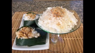 'Corn Pudding In Coconut Sauce-Bap Ham Nuoc Cot Dua-Vietnamese Food Recipes'
