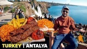 'Turkey Food & Travel | Delicious Lunch & Turkish Tea with Locals | Most Amazing Places of Antalya'
