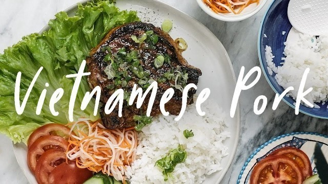 'Weeknight VIETNAMESE Grilled Pork Rice Plate Dinner | HONEYSUCKLE'