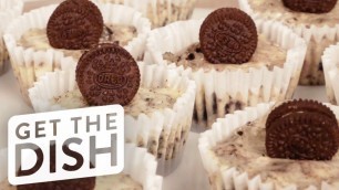 'Oreo Cookies and Cream Cheesecake Cups Recipe | Get the Dish'