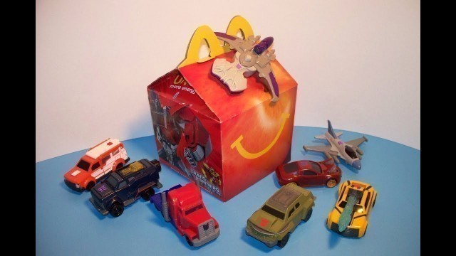 '2012 McDONALD\'S TRANSFORMERS PRIME ANIMATED HAPPY MEAL TOY\'S FULL SET VIDEO REVIEW'