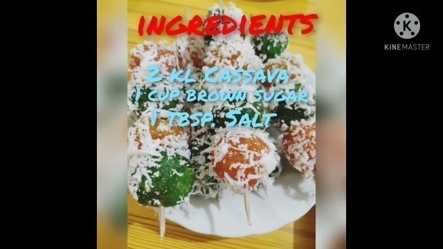 'How to make Cassava Balls/Inday-Inday/Rainbow balls for business 45 pesos puhonan.'