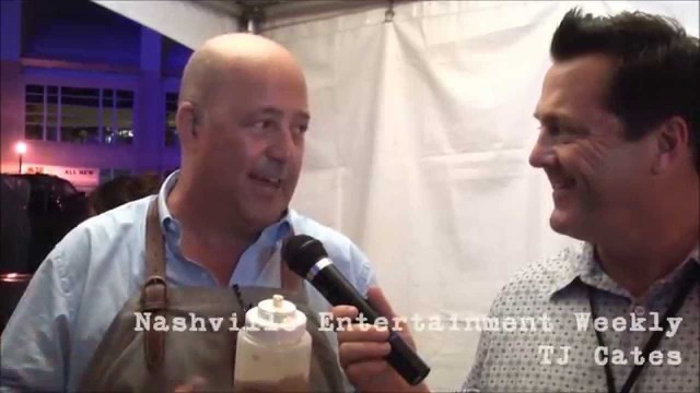 'Andrew Zimmern of Bizzare Foods cooks Veal Tongue Sandwich & talks to TJ Cates in Nashville'