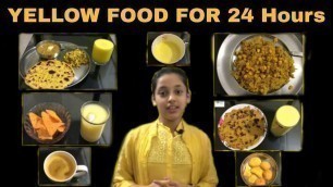 'yellow food challenge for 24 hours'