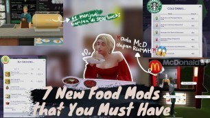 '7 Foods Mods untuk Playable Sims 4 Kamu! #TheSims4 [INDONESIA]'