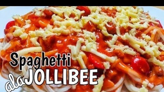 'SPAGHETTI ALA JOLLIBEE (LASANG JOLLIBEE SPAGHETTI) KUSINA NI INDAY | VLOG #33'