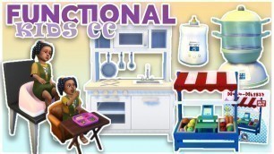 'BOOSTER SEATS?! NEW FUNCTIONAL ITEMS FOR TODDLERS AND CHILDREN | The Sims 4 CC Showcase'