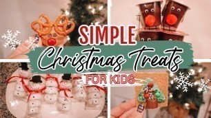 'EASY DIY CHRISTMAS TREATS FOR KIDS! | Simple, Quick, & Delicious Holiday Party Snacks!'