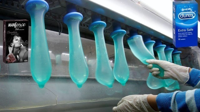 'इस तरह फैक्ट्री में बनाया जाता है चॉकलेट कंडोम्स ( CONDOMS ) | Condoms making factory machine'