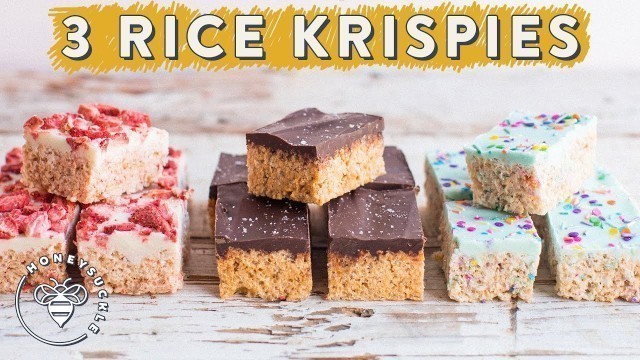 '3 RICE KRISPIES TREATS with Chocolate Layers for #BuzyBeez | HONEYSUCKLE'
