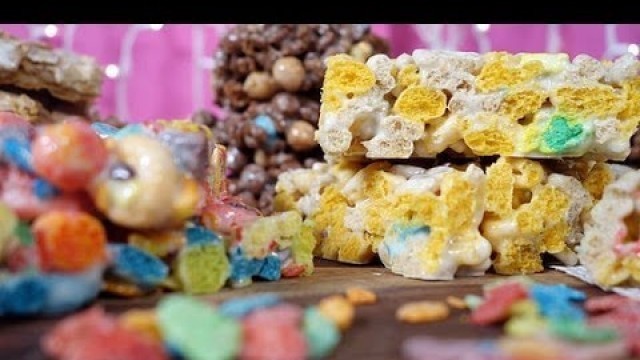 'Marshmallow Treats Featuring Your Favorite Cereals'