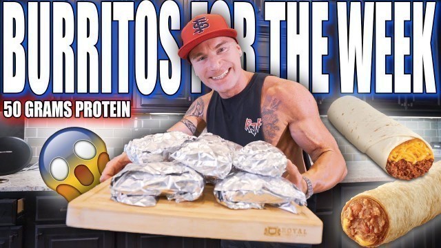 'FREEZER BURRITOS FOR THE WHOLE WEEK | Anabolic Bean & Cheese Burrito Meal Prep Recipe'