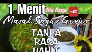 'SIMPLE WAY TO COOK YELLOW VELVETLEAF| NO BITTER| INDONESIAN TRADITIONAL FOOD| MASAK KAMPUNG ALA ASQA'