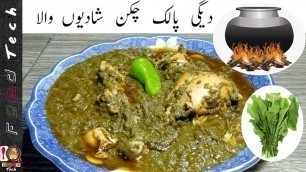 'Degi Palak Chicken Cooking l Spinach Chicken Recipe by Food Tech'