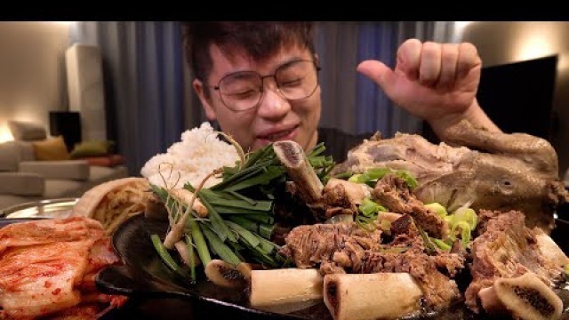 'SUB 갈비탕 + 삼계탕 어떤맛인지 아시나요 대박 레전드 먹방 galbitang samgyetang mukbang Legend koreanfood eatingshow asmr kf'