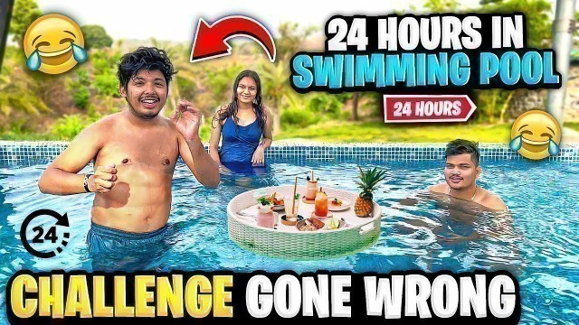 'Living In Swimming Pool For 24 Hours 