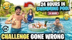 'Living In Swimming Pool For 24 Hours 