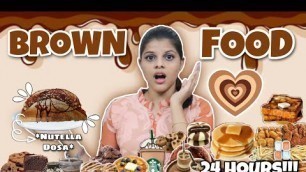'I Only Ate BROWN Food For 24Hours!! *Nutella Dosa?* | Jenni\'s Hacks'