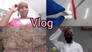 'vlog|A day in my life as a food tech intern|south African YouTuber'