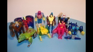 '2000 MCDONALD\'S TRANSFORMERS BEAST MACHINES SET OF 9 HAPPY MEAL TOY REVIEW'