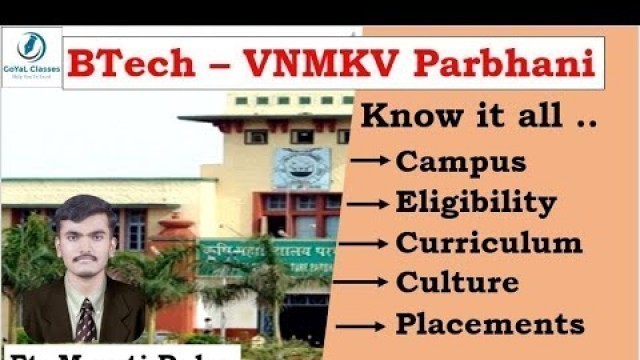 'BTech Food Technology from VNMKV College of Food Tech Parbhani Know all about. Ft. Maroti MTech ICT'