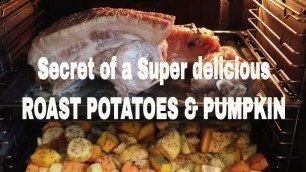 'Roast Potatoes & Pumpkin Christmas dinner side dish ideas - A must try recipe!'