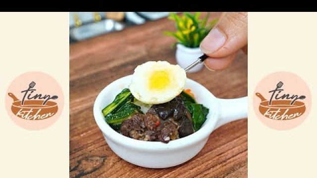 'Miniature Korean Food: Bibimbap (비빔밥) Recipe #shorts – Tiny Kitchen  Miniature Cooking Mini Food'