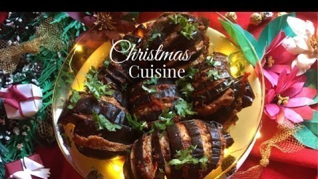 'Brinjal recipe | Christmas food ideas #brinjalrecipe #videocallcooking'