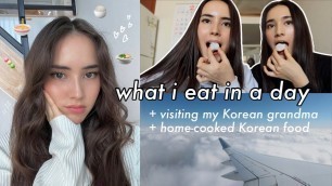 'what i eat in a day in Korea: aka what my Korean grandma cooks (korean food + full moon festival)'