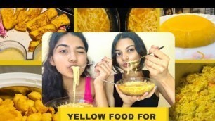'We ate YELLOW FOOD for 24 hours challenge 