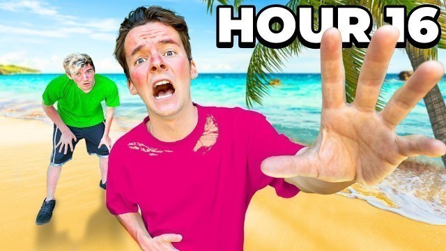'Surviving 24 Hours On Deserted Island!'