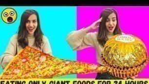 'Eating only GIANT FOODS for 24 HOURS (Satisfying)'