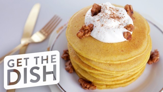 'Easy Pumpkin Spice Pancakes Recipe | Get the Dish'