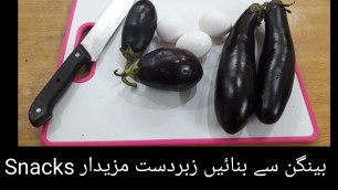 'Baingan Snacks.Yummy Eggplant Snacks I Mixed Food Tech'
