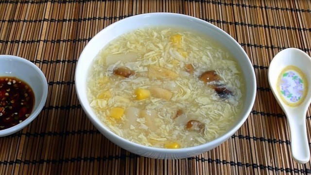 'Crab & Corn Egg Drop Soup (Sup Bap Cua) - Holiday Dinner Collaboration | Helen\'s Recipes'
