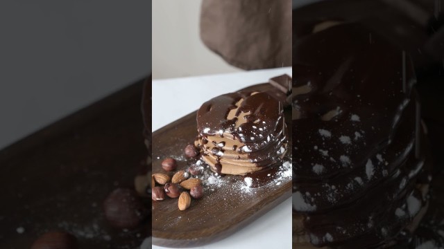 'satisfaction video | chocolate shower | melting chocolate village food factory | satisfaction'