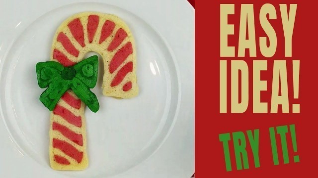 'Pancake Idea Christmas Food Ideas for Kids Candy Cane'