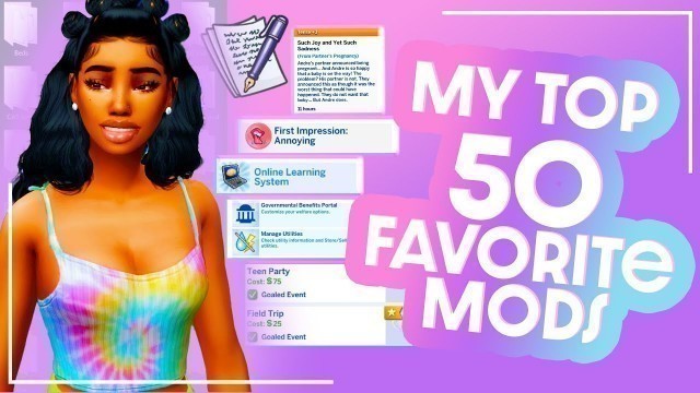 'MY TOP 50 FAVORITE MODS FOR THE SIMS 4 WITH LINKS ⭐DEESIMS MODS FOLDER⭐'